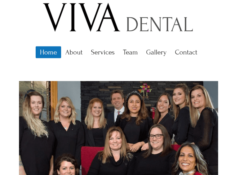 Viva Dental header